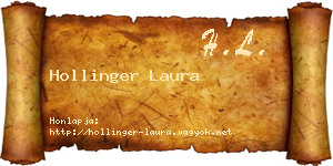 Hollinger Laura névjegykártya